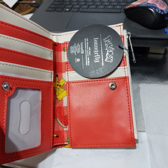 Rare Super Happy Pokemon Loungefly Full Size Wallet With Tons of ID Cards Pics - Picture 7 of 9